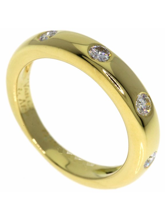 Pre-Owned Van Cleef & Arpels Tendrement Etoile 4P Diamond Ring, 18K Yellow Gold, Women's.