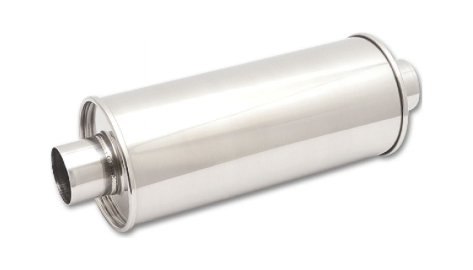 Vibrant Performance 1117 VIB1117 STREETPOWER ROUND MUFFLER, 2.25IN INLET/OUTLET (CENTER-CENTER)