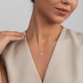 thumbnail image 3 of Women's Gifts Upgraded Crown Cross Necklace for Women 14K Gold Plated Crown Cross Pendant Necklace Simple Diamond Gold Necklaces Faith Cross Jewelry First Communion Necklace, 3 of 6