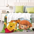 thumbnail image 4 of Winnie the Pooh y Tigger el Tigre anti-pilling, suave, ligera, esponjosa y acogedora de lujo para hogar y cocina – Perfecta para niños y adultos,100X130cm, 4 of 6