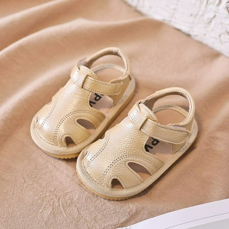 

DancePeanut Summer Baby Children Girls Cut-Outs Beach Sandals Shoes Toddler Hook & Loop Sandals Size 14-23