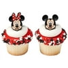 24 Mickey And Minnie Mouse Cupcake Cake Rings Party Favors