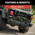 thumbnail image 6 of ARIES 2157001 TrailCrusher Black Steel Jeep Wrangler TJ Rear Bumper, 9,500 lbs Shackle Rating Fits select: 1997-2006 JEEP WRANGLER / TJ, 6 of 6