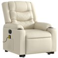 thumbnail image 5 of Sillón Reclinable Eléctrico con Función de Masaje y Levantamiento Casafoyer Crema, 5 of 5