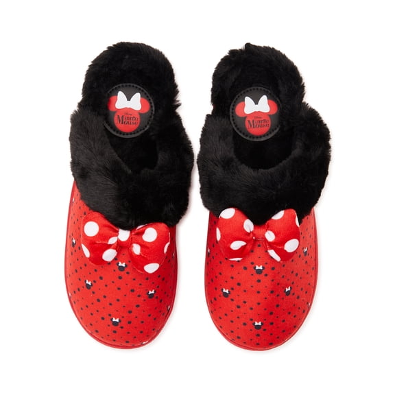 Youth Girls Disney Minnie Mouse Casual Scuff Slipper, Sizes 13/1-6