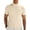 Beige #092, variant on Mens Mock Turtleneck Shirts Casual Cotton Short Sleeve Shirt Basic Half Neck T-Shirts