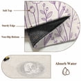 thumbnail image 6 of Spring Flowers Round Area Rug 8Ft Washable Large Circle Rugs for Living Room Dorm, Farmhouse Botanical Purple Floral Bees Non-Slip Carpet Floor Mats Indoor Outdoor Carpet Runner Aesthetic Home Decor, 6 of 8
