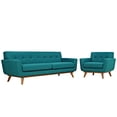 thumbnail image 2 of Modway Engage Armchair and Sofa Set of 2 in Teal, 2 of 6