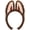 Brown, variant on Plush Bunny Ears Headband Cute Cartoon Costumes for Women Halloween Party Hair Accessories (Blue)