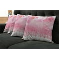 thumbnail image 5 of Ambesonne Pink Throw Pillow Cover 4 Pack, Cherry Trees Feathers, 16", Pale Pink White, 5 of 5