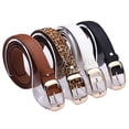 thumbnail image 4 of Ceinture de Taille pour Femmes en Similicuir avec Boucle en Alliage, Style Décontracté, Sangle de Ceinture, 4 of 8