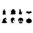 thumbnail image 1 of 48 piezas de papel para rascar de Halloween hecho a mano, marcapáginas de bricolaje, arte para rascar, tarjeta para rascar para niños, pintura al agua pegajosa duradera, 1 of 3