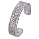 thumbnail image 3 of de joyería de brazalete de brazalete elástico ancho en runas Plata Sunnimix Brazalete con brazalete abierto, 3 of 8