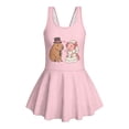 thumbnail image 4 of Uourmeti Cartoon Capybara & Axolotl Wedding Swim Dress for Girls Cute Skirted One-Piece Bathing Suit, Quick Dry & Stretchy for Beach, 4 of 8
