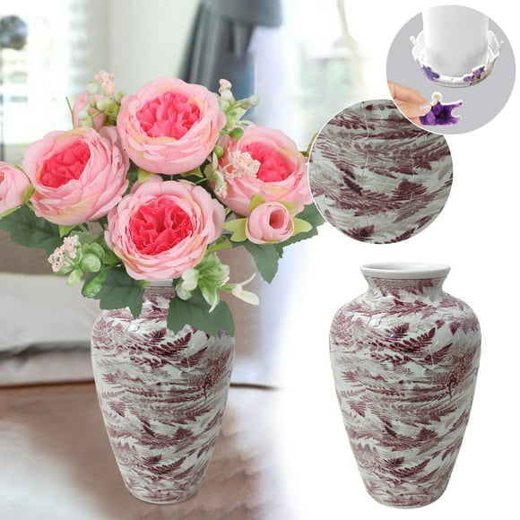 BotaniNest 3D Puzzle Toy Vase Flower Arrangement Home Decoration Brain Teaser For All Ages Indoor Activity ABS Plastic Design