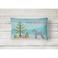 thumbnail image 2 of Carolines Treasures BB2910PW1216 Kerry Blue Terrier Merry Christmas Tree Canvas Fabric Decorative Pillow, 12H x16W,, 2 of 3