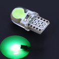 thumbnail image 1 of Encendiendo 10 Uds 12V T10 W5W lámpara LED COB carcasa de silicona luces laterales de giro del coche (verde), 1 of 8