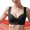 Black, variant on ,Women's Soft Seamless V-Neck Bras Double Pad Push up Wireless Sports Bra Full Coverage Supportive Bralettes Black 38/85E