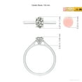 thumbnail image 5 of ANGARA Natural 0.76 Ct. Diamond Solitaire Engagement Ring in Sterling Silver for Women (Ring Size: 8), 5 of 10