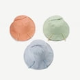 thumbnail image 5 of CoCopeaunt Summer Small Fresh Sun Hat Korea Version Of The Cute Little Bean Sprout Fairy Fisherman Hat Pure Color Matching Basin Cap, 5 of 6