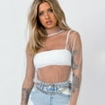 thumbnail image 5 of Women Mesh Top Sexy Sheer T Shirt Transparent Tops, 5 of 5