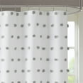 thumbnail image 2 of Gracie Mills Albert Polka Dot Shower Curtain with Pom Poms GRACE-7666 72x72 inches, 2 of 3