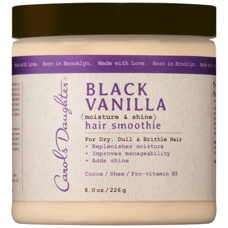 Carol's Daughter Black Vanilla Hair Smoothie For Dry and Dull Hair, Shea Butter Hair Treatment, 8