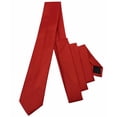 thumbnail image 3 of Men’s Red Formal Satin Self-Tie Necktie in a Variety of Colors by Spencer J’s Signature Satin Collection, 3 of 3