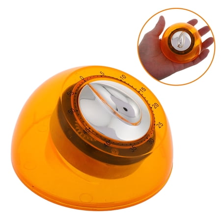 Milisten Orange Mechanical Kitchen Timer Manual Windup Countdown Timer for Home Use