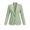 Green, variant on Womens Single Button Notched Lapel Blazer Jacket Long Sleeve Fitted Formal Casual Office Sport Coat With Patch Pockets Black XXL