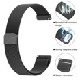thumbnail image 4 of 18mm Metal Magnetic Bands for Garmin Venu 3S / Venu 4 41mm / Venu 2S / Vivoactive 4S / Vivomove 3S / Forerunner 265s/255s Watch Bands, Stainless Steel Metal Replacement Wristband Strap for Women Men, 4 of 7