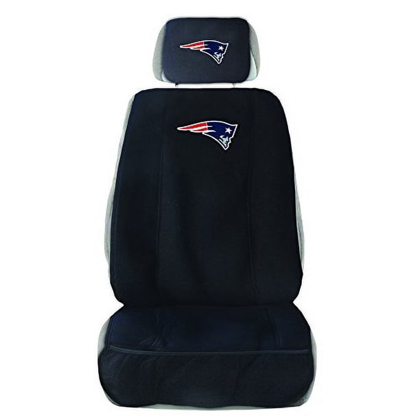 Cubre asiento de auto de los New England Patriots de la NFL, estándar, negro/colores del equipo