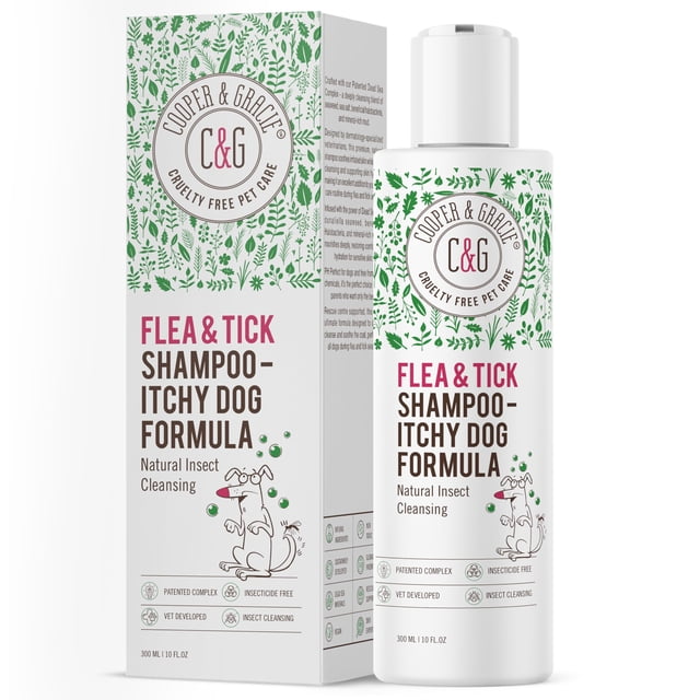 Shampoo para perros C&G Pets cuidado contra pulgas y garrapatas 300 ml