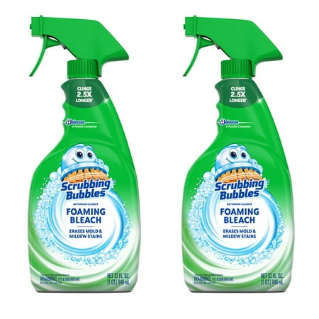 (2 pack) Scrubbing Bubbles Foaming Bleach Bathroom Cleaner 32 fl