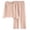 Pink, variant on Women's Pajama Set with Built in Bra, Long Sleeve Loungewear Sets for Women, Soft Sleepwear with Turn Down Collar, Comfortable Home Clothes for Relaxing, Sleeping, Casual Wear