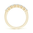 thumbnail image 2 of ANGARA Lab Grown 7 Stone Shared Diamond Wedding Ring for Women in 14K Yellow Gold (Size-3mm| Color-F-G| Clarity-VS) | April Birthstone, Anniversary, Jewelry Gift for Women | Lab-Grown Diamond Ring, 2 of 4