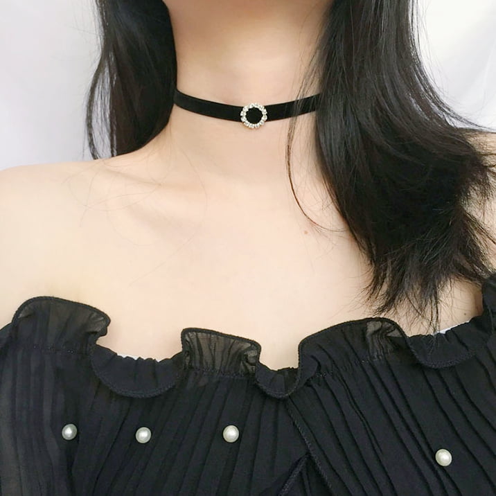 EIMELI 13 Pcs Choker Set Black Chokers Necklaces for Women Velvet Chokers  Necklaces for Teen Girls Henna Tattoo Choker 