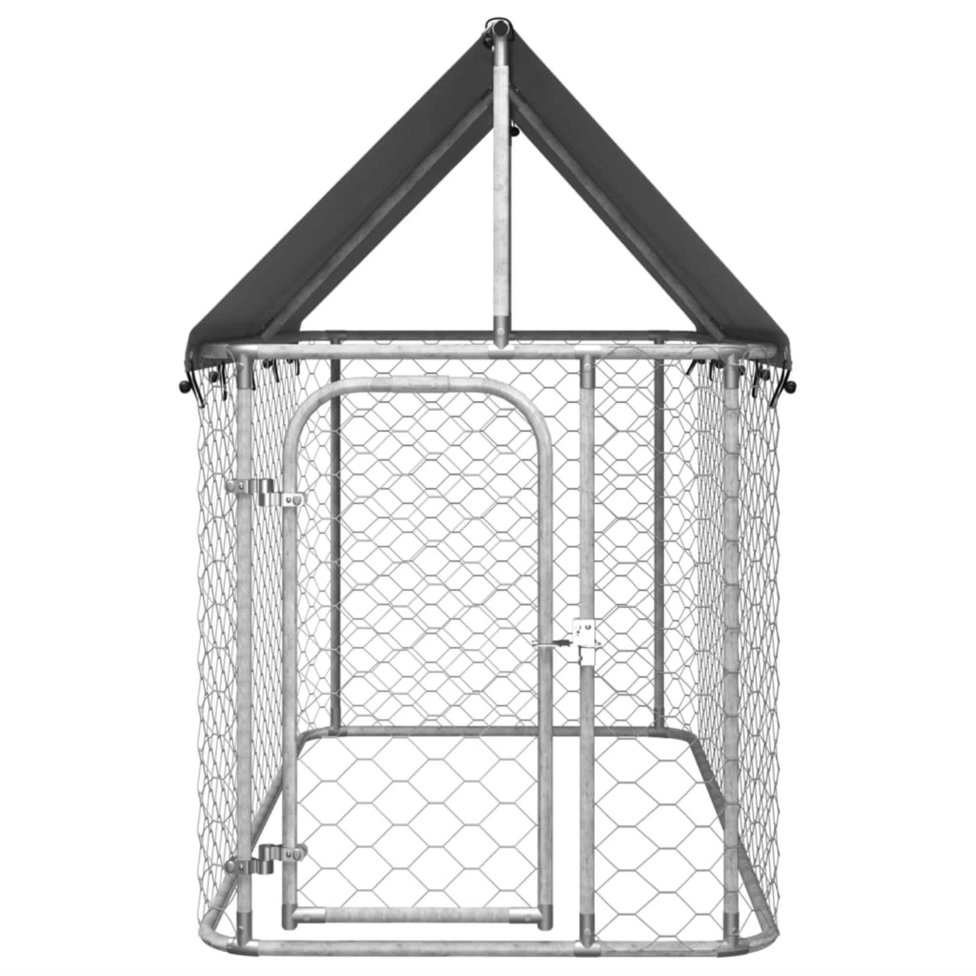 Casafoyer Outdoor Dog Kennel with Roof 78.7"x39.4"x59.1"