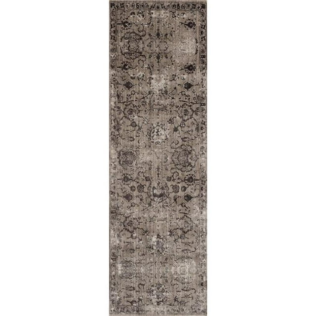 Amer Rug CAM152608 2 ft. 6 in. x 8 in. Cambridge 15 Power-Loomed Runner Rug - Gray