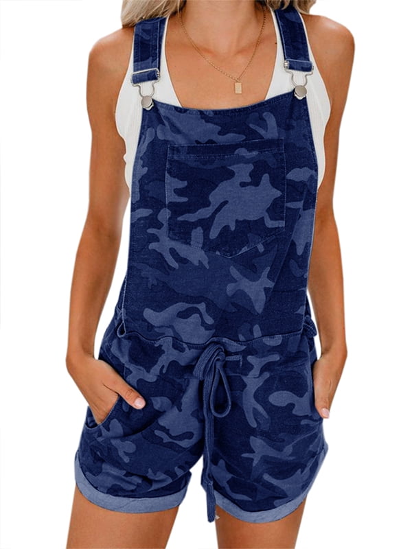 camo jumpsuit shorts