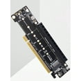 thumbnail image 2 of Tarjeta adaptadora de expansión dividida jixopn PCIe X16 a X8+X4+X4. Tarjeta adaptadora PCIE4.0. Compatible con SSD 2280/2260/2242/2230., 2 of 8