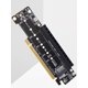 thumbnail image 2 of Expansión Tarjeta Riser Extendida Adaptador Splitter PCIe X16 A X8+x4+x4, 2 of 9