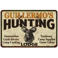thumbnail image 1 of GUILLERMO'S Hunting Lodge Sign 12 x 18 Matte Finish Metal 112180015382, 1 of 1