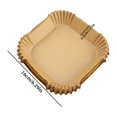 thumbnail image 4 of Doublures de Friteuse à Air Chaud Carrées Jetables Lot de 50 Papier Parchemin Antiadhésif Résistant à l'Huile pour Nettoyage Facile Cuisson Rôtissage, 4 of 8