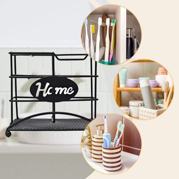 Elodie Porte-Brosse à Dents Essentiels Porte-Brosse à Dents Moderne pour Comptoir de Douche