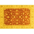 thumbnail image 1 of Ahgly Company Indoor Rectangle Oriental Yellow Modern Area Rugs, 4' x 6', 1 of 4