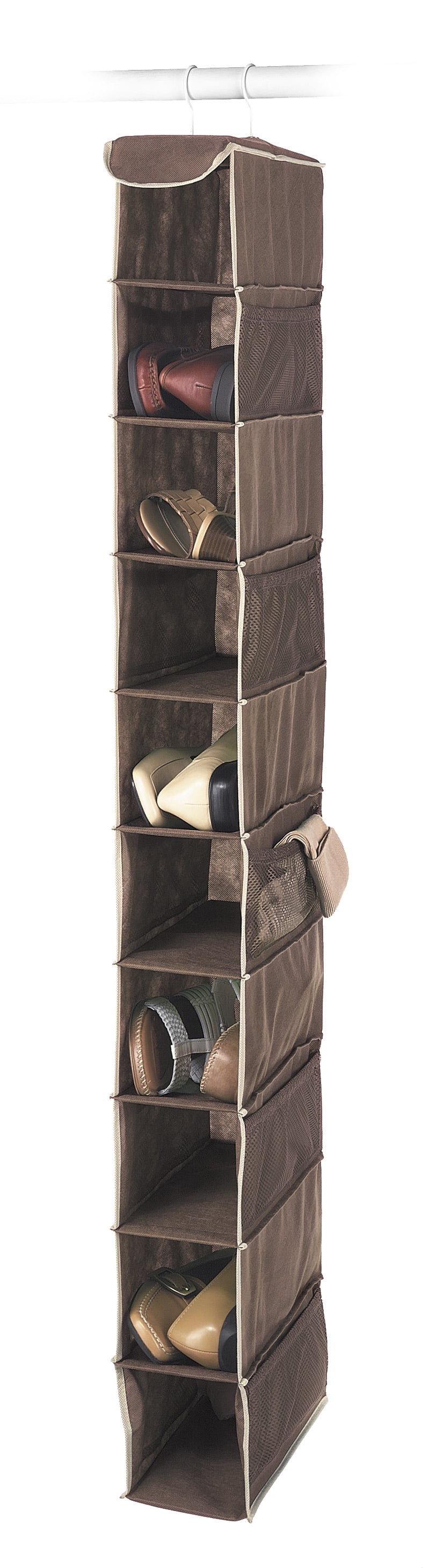 walmart hanging shoe organizer on Whitmor Manufacturing 6351 1229 Java Java Hanging Shoe Shelves Walmart Com Walmart Com