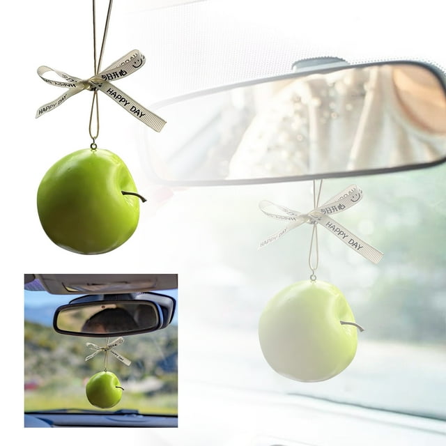 Llavero realista con charm de fruta sintética para bolsos, accesorios de coche y