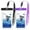 Purple + Black, variant on MoKo Waterproof Phone Pouch Floating Compatible with iPhone/Samsung/Galaxy, up to 7", 2 Pack