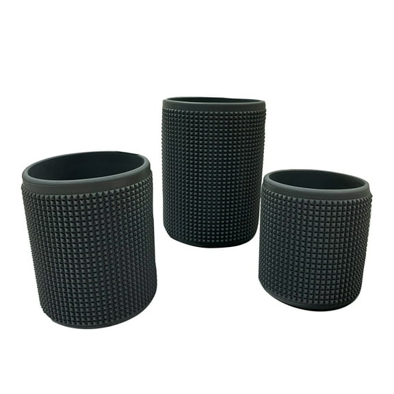 TAILTOSS 3-Pack Reusable Silicone Bottle Sleeves for Enhanced Grip and , Cup Covers